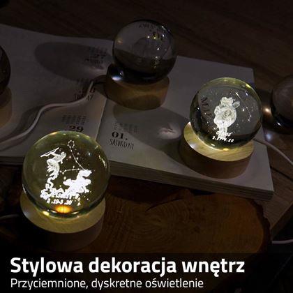 Obrazek z Świecąca kula LED znak zodiaku - Wodnik