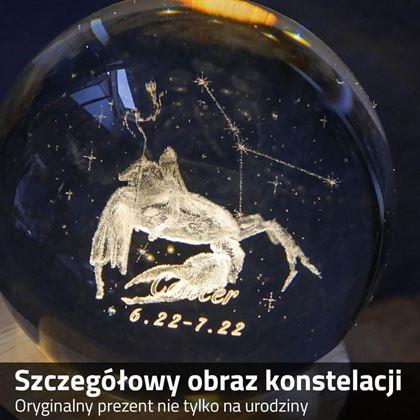 Obrazek z Świecąca kula LED znak zodiaku - Rak