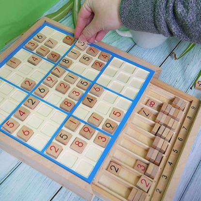 Obraz Drewniane sudoku