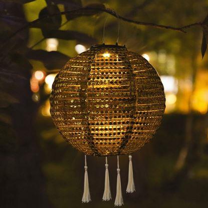 Obraz Dekoracyjna solarna lampa lampion